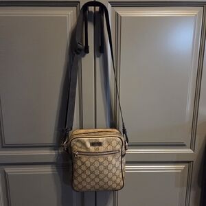 Gucci Vintage Crossbody Bag - Brown Italy Made
